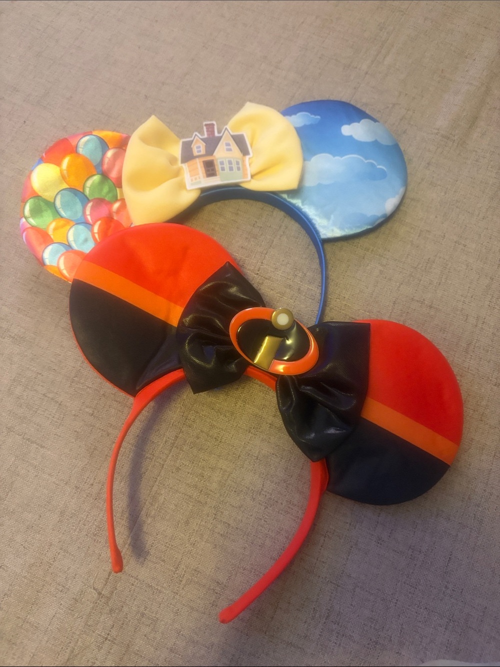 Pixar Mickey Ears Set of Two: Incredibles and Up